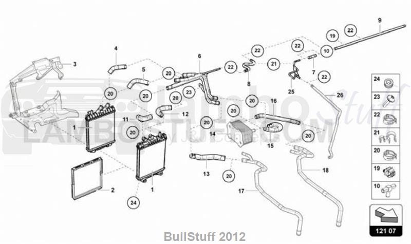2016 Lamborghini AVENTADOR SV LP750-4 ROADSTER JAPAN COOLING SYSTEM (121.07.00)